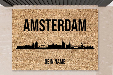 Fußmatte Amsterdam Skyline
